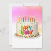 お祝いの誕生日ケーキ シーズンカード (正面)