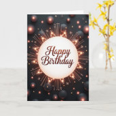 お祝いの輝き 誕生日カード カード (黄色い花)