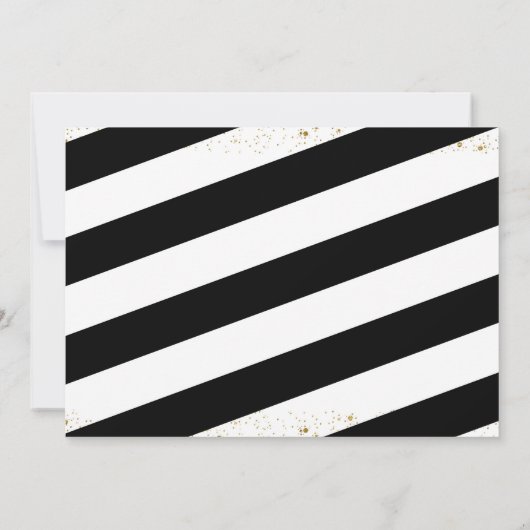 お祝いの金ゴールドのジングルは及び休日のパーティの招待を混ぜます 招待状 (裏面)