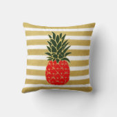 お祝いの金休日のパイナップル クッション (裏面)