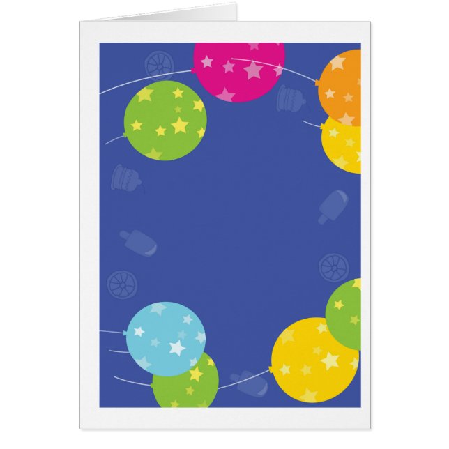 お祝いの青写真はあなたの挨拶を加えます (正面)