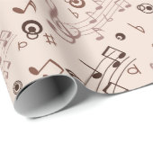 お祝いの音符、バー、及び記号 ラッピングペーパー (ロールコーナー)