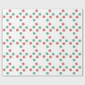 お祝いの飛行機の雪片 ラッピングペーパー (フラット)