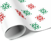 お祝いの飛行機の雪片 ラッピングペーパー (ロールコーナー)