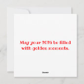 お祝いの2026年お正月休みです。 シーズンカード (裏面)