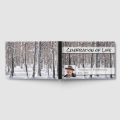 お祝いの《植物》アスペンの雪の写真カスタム写真 ゲストブック (全面)