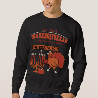 お祝いの「Thanksgivukkah スウェットシャツ