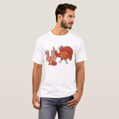 お祝いの「Thanksgivukkah Tシャツ (正面フル)