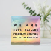 お祝いのdoTERRAカード 招待状 (スタンド正面)