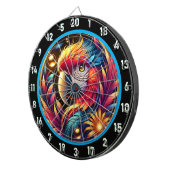 お祝いはっきりした用オウムのダーツボード ダーツボード (正面右)