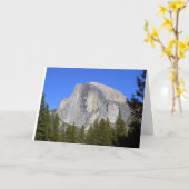 お祝いは半分のドームと梳きます カード (黄色い花)