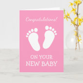 お祝いは新生児の女の子の娘のために梳きます カード (黄色い花)