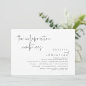 お祝いは続く, ウェディングエロープメントパーティー 招待状 (スタンド正面)
