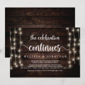 お祝いは続く, ウェディングエロープメント 招待状 (正面/裏面)