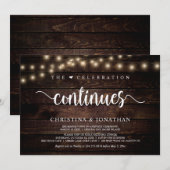 お祝いは続く ラスティック ウェディング エルオープメント 招待状 (正面/裏面)