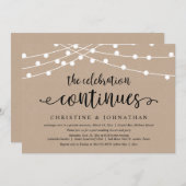 お祝いは続く, 結婚式の秘密の式の参加者 招待状 (正面/裏面)