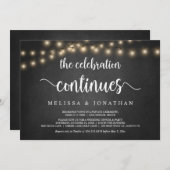 お祝いは続く、結婚式の秘密挙式招待状 招待状 (正面/裏面)