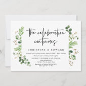 お祝いは続結婚き、の駆け落ちパーティー 招待状 (正面)