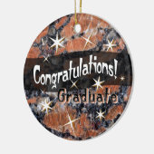 お祝いは記念品のオーナメントを卒業させます セラミックオーナメント (左)