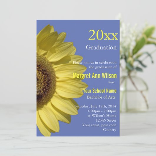 お祝いひまわり卒業。 招待状 (スタンド正面)