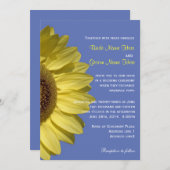 お祝いひまわり。サマー結婚ズ 招待状 (正面/裏面)