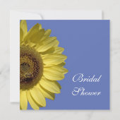 お祝いひまわり。夏のブライダルシャワー 招待状 (裏面)