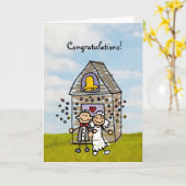 お祝いまたは多数結婚式の使用 カード (黄色い花)