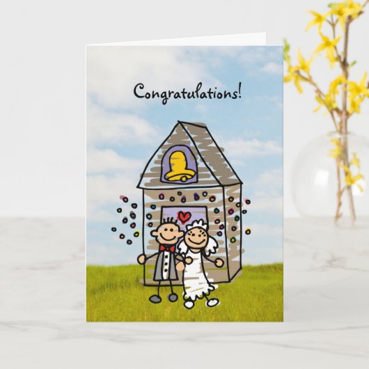 お祝いまたは多数結婚式の使用 カード (黄色い花)