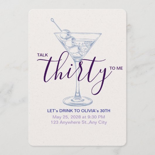 お祝いをあなたに：ワイングラスをモチーフにした誕生日カード 招待状 (正面)