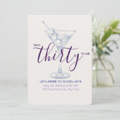 お祝いをあなたに：ワイングラスをモチーフにした誕生日カード 招待状 (スタンド正面)