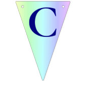 お祝いをカスタマイズしよう!カラフルな虹のメッセージ バンティングフラッグ (第1の旗)