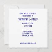 お祝いをカスタマイズ！特別なコックテイル　オリジナルメッセージ 招待状 (裏面)