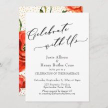 お祝いを共に レセプション ポピーズ ゴールド コンフェッティ