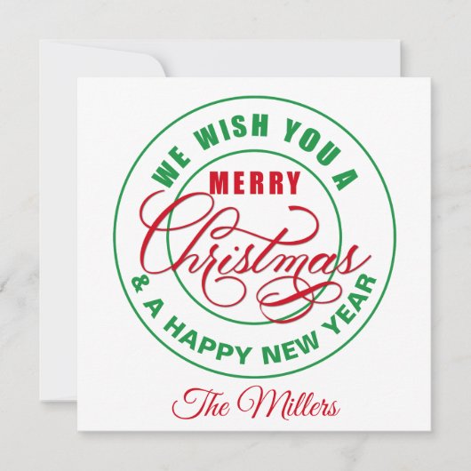 お祝いを申し上げます シーズンカード (正面)