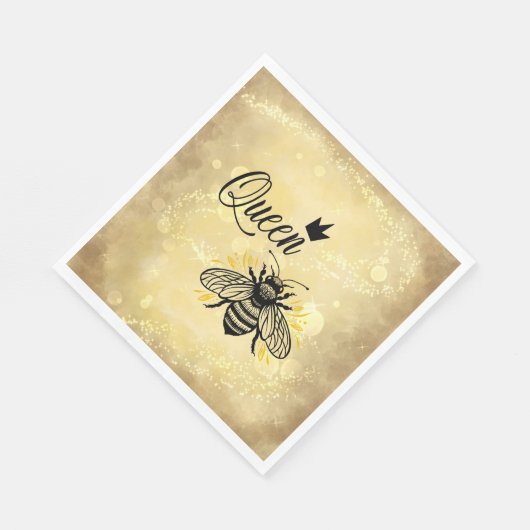 お祝いを美しく: クイーンビー スタンダードランチョンナプキン (角)