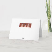 お祝いを願う三匹のかわいい豚 シーズンカード (裏面)