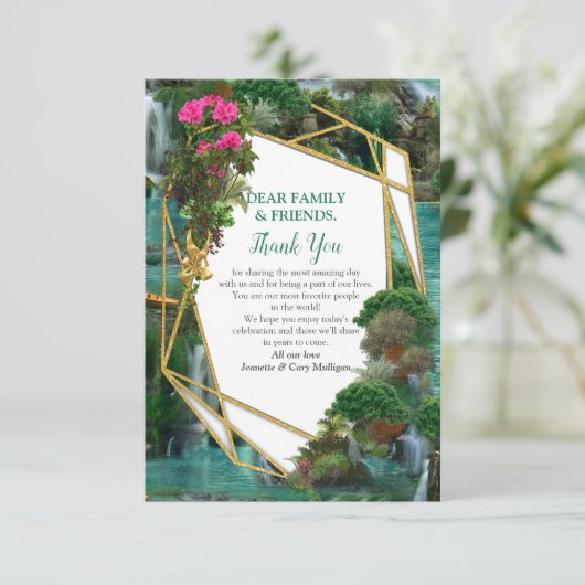 お祝いアットマジカルファンタジーサンキューカード 出欠カード (スタンド正面)