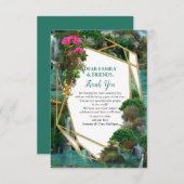 お祝いアットマジカルファンタジーサンキューカード 出欠カード (正面/裏面)