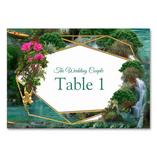 お祝いアットマジカルファンタジー湖 テーブルナンバー (正面)