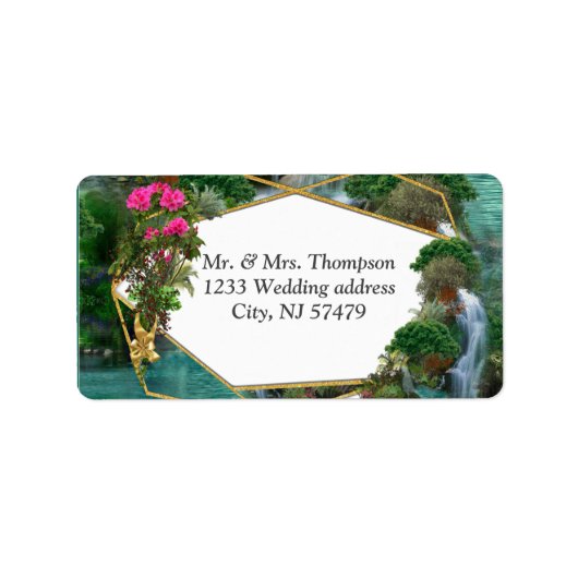 お祝いアットマジカルファンタジー湖 ラベル (正面)