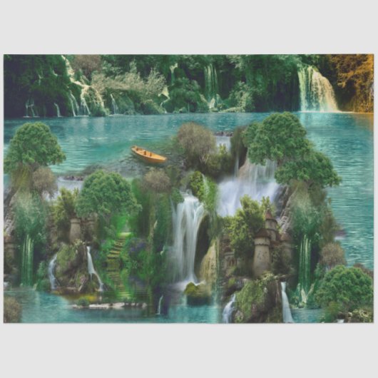 お祝いアットマジカルファンタジー湖 薄葉紙 (正面)