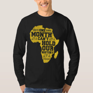お祝いアフリカマップケンテカッコいいブラックヒストリM Tシャツ