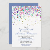 お祝いイベント招待状 招待状 (正面/裏面)