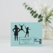 お祝いインターネットの郵便はがきに勝ちます ポストカード (スタンド正面)