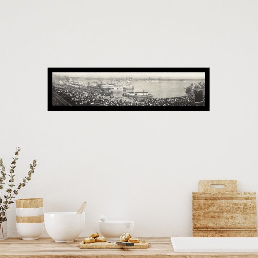 お祝いインSt Louis写真1907 ポスター (キッチン)