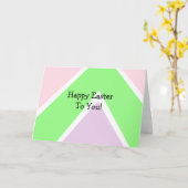 お祝いイースターと悪魔の卵のレシピ カード (黄色い花)