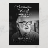 お祝いエレガント写真葬儀 プログラム (正面)