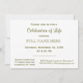 お祝いオブライフエンジェルインザガーデン 招待状 (裏面)