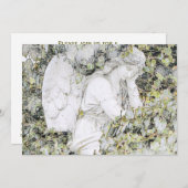 お祝いオブライフエンジェルインザガーデン 招待状 (正面/裏面)