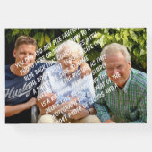 お祝いオブライフクラウドブルークロスゲストブック ゲストブック (裏面)